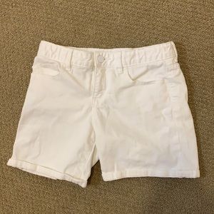 Size 14 Gap Kids White Jean Shorts